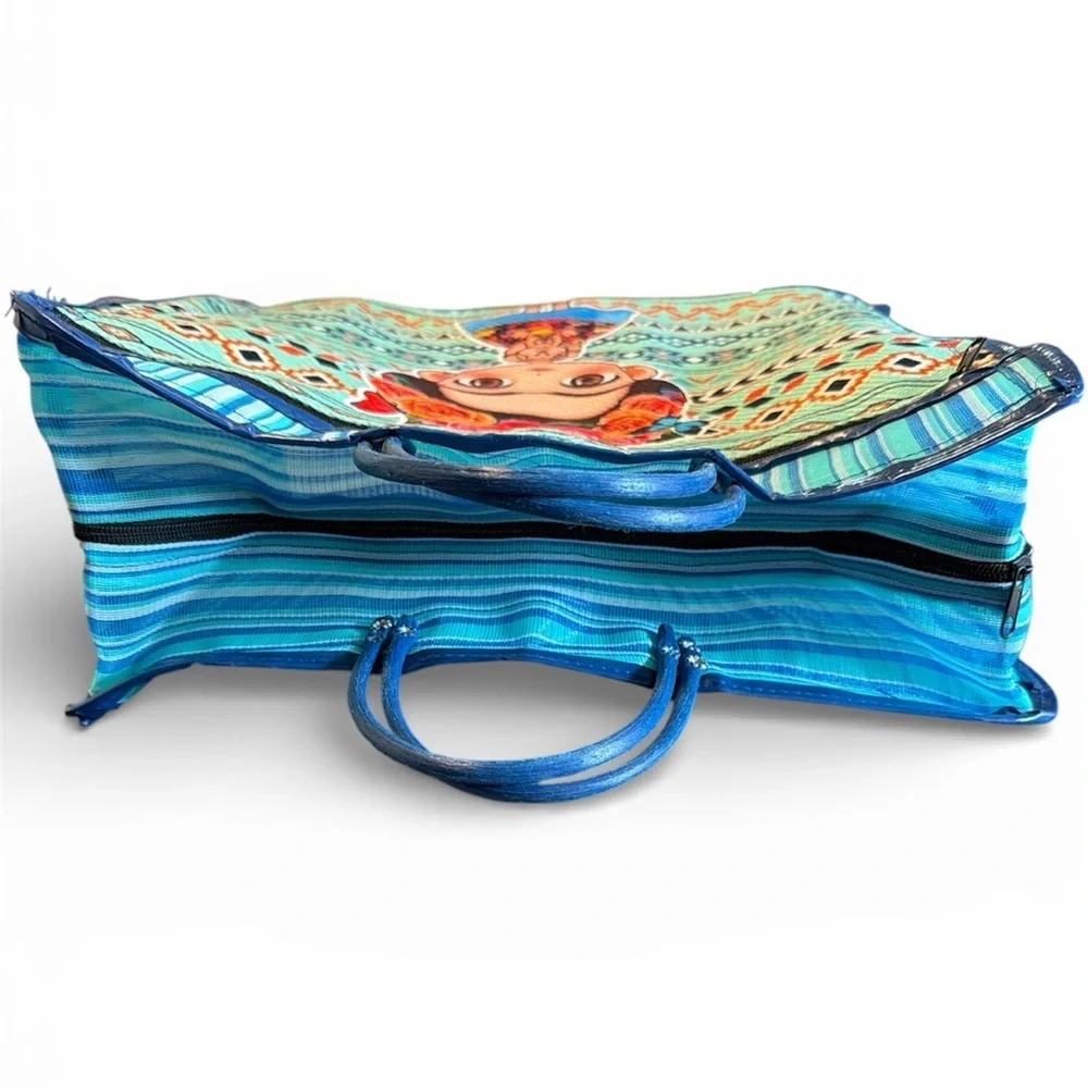 NWOT Frida Kahlo Reusable Mesh Mercado Shopping Bag - Picture 3 of 8